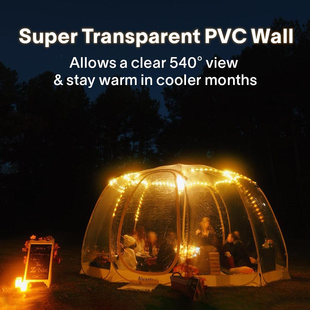 Alvantor 15'x15' Pop Up Winter Gazebo, Perfect Family Backyard Party Tent - Alvantor