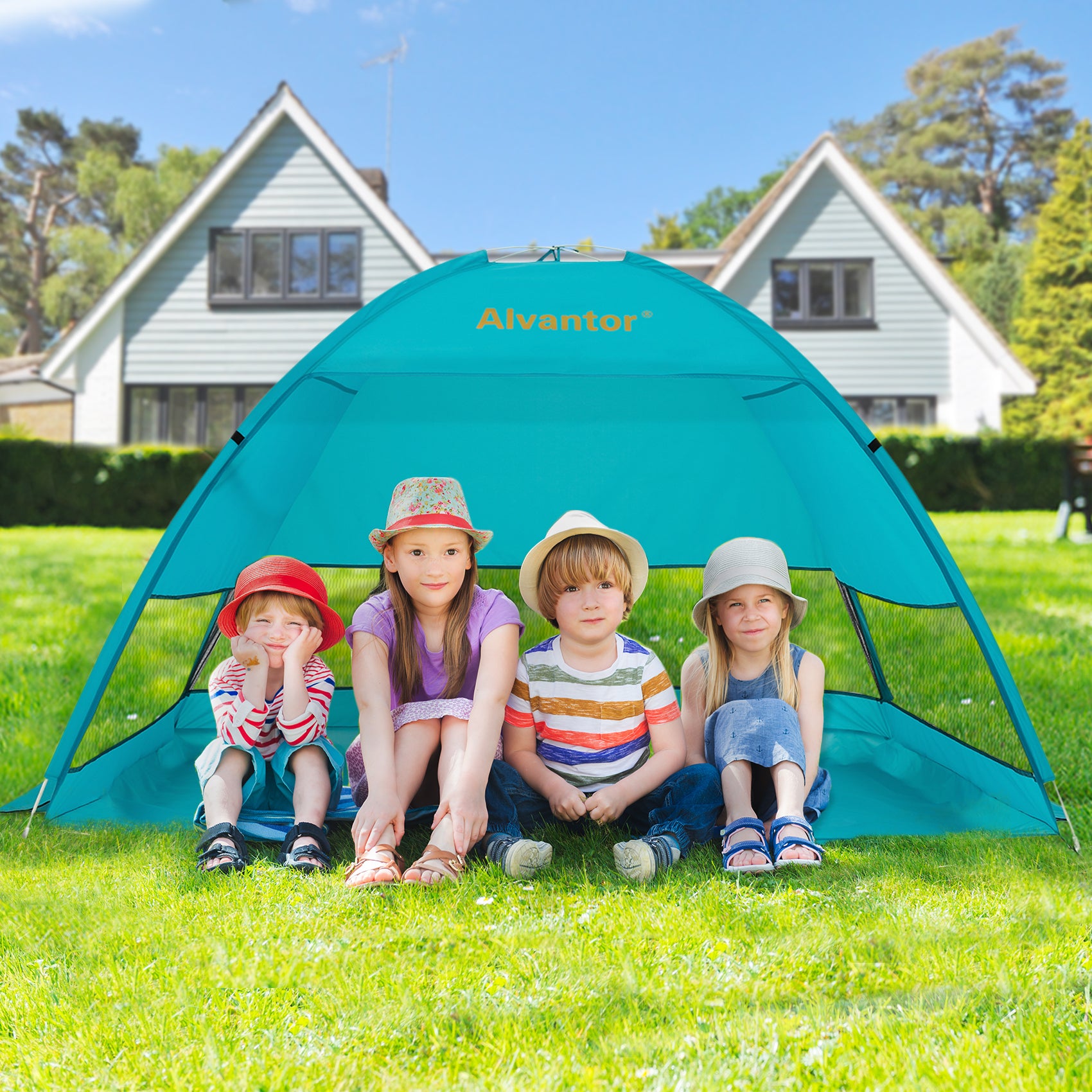 Alvantor Coolhut Plus Hub Pop Up Beach Tent Sun Shelter 79"x47"x53"