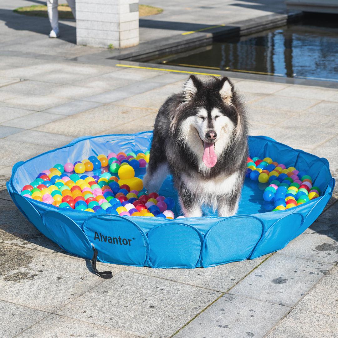 Alvantor Pet Swimming Pool Dog Bathing Tub Kiddie Pools Portable Pond Ball Pit