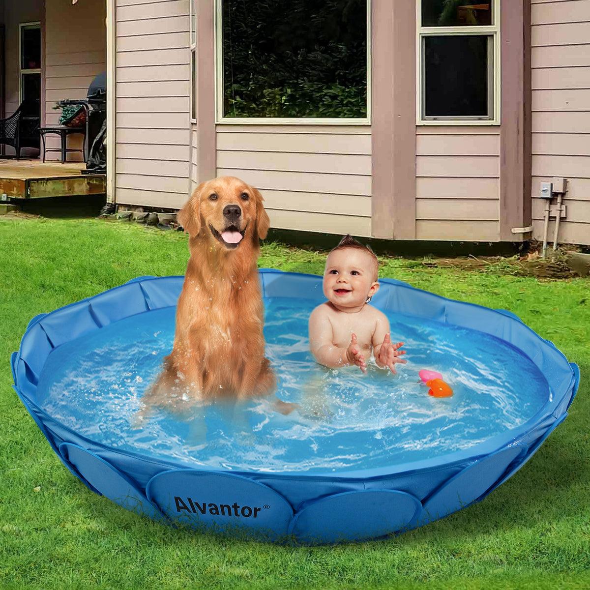 Alvantor Pet Swimming Pool Dog Bathing Tub Kiddie Pools Portable Pond Ball Pit