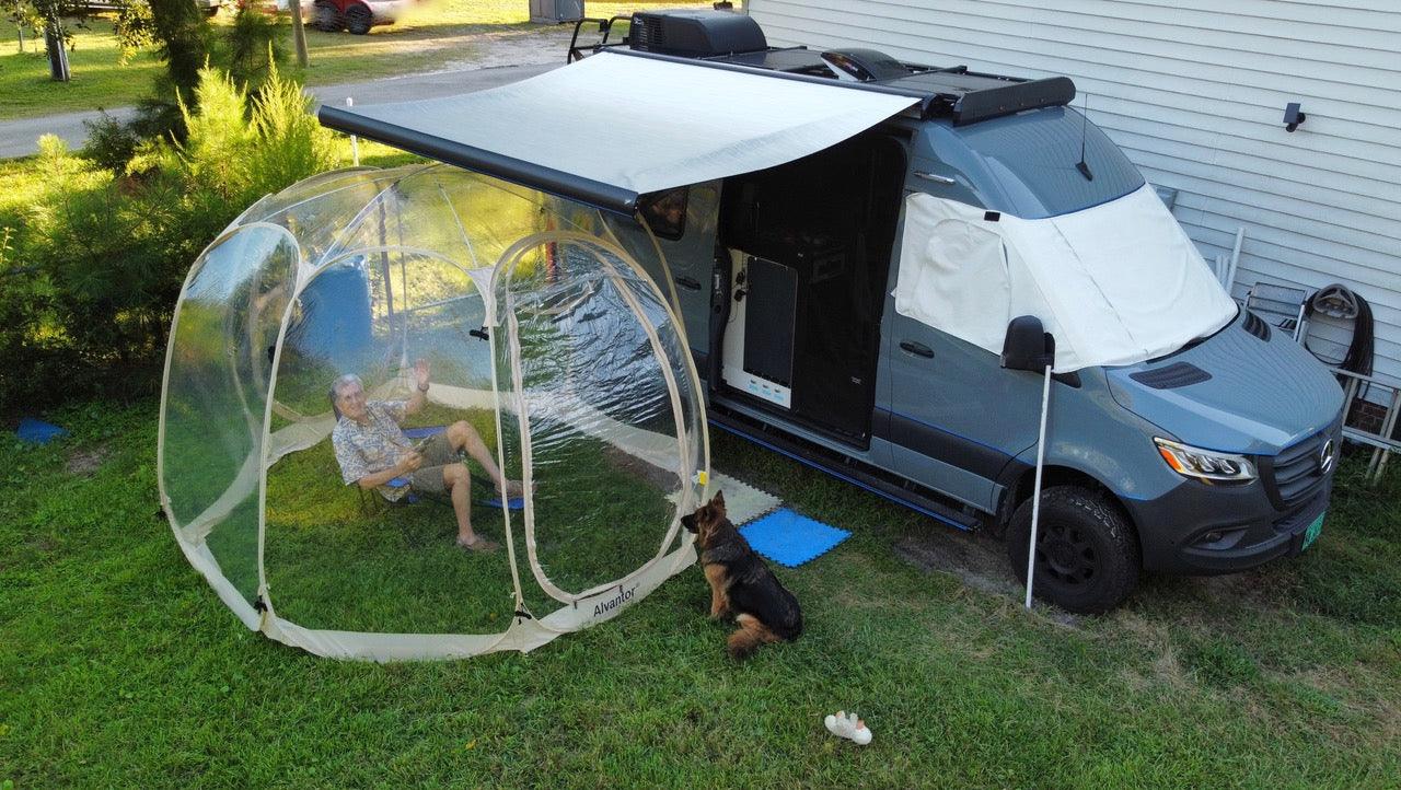 Beige Bubble Tent™ Pop Up Gazebo™ Instant Pop-Up Canopy Patented