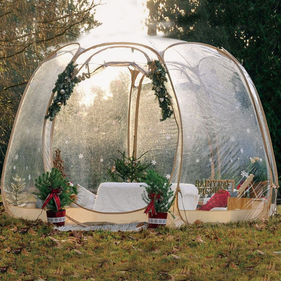 Alvantor 12'×12' Outdoor Bubble Tent™ Pop Up Gazebos™ For 8-10 People Winter Instant Shelter