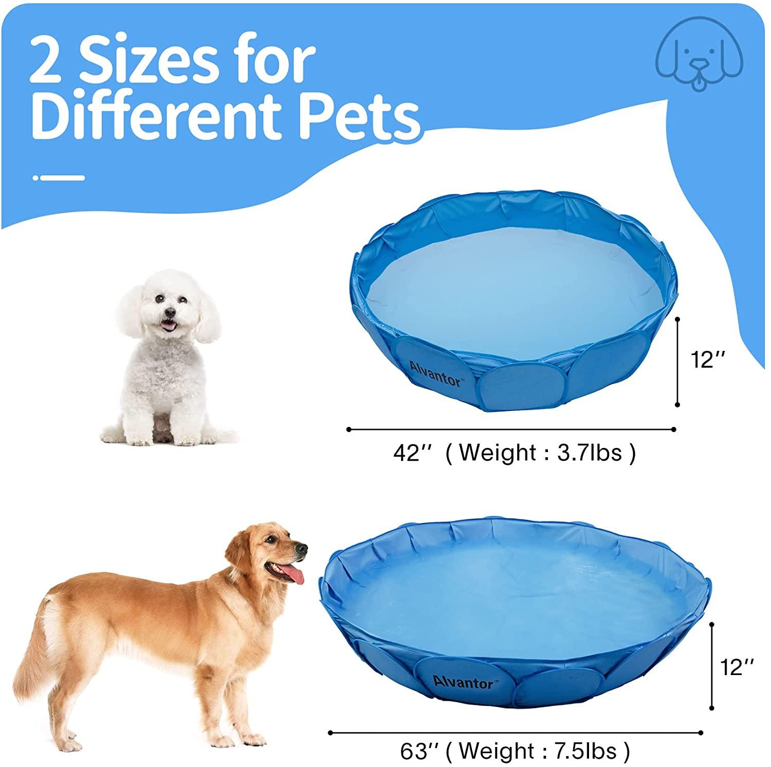 Alvantor Pet Swimming Pool Dog Bathing Tub Kiddie Pools Portable Pond Ball Pit