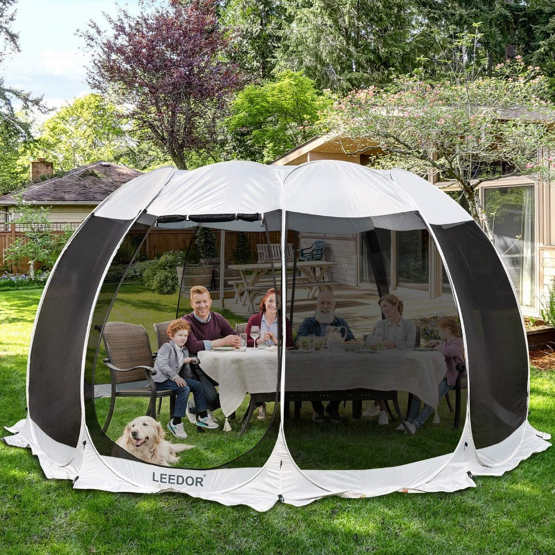 Alvantor/Leedor 2-15 Person Pop Up Gazebo Tent Portable Screened Enclosure Sun Shelter Canopy