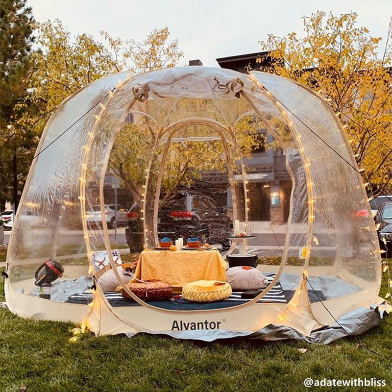 Alvantor 12'×12' Outdoor Bubble Tent™ Pop Up Gazebos™ For 8-10 People Winter Instant Shelter