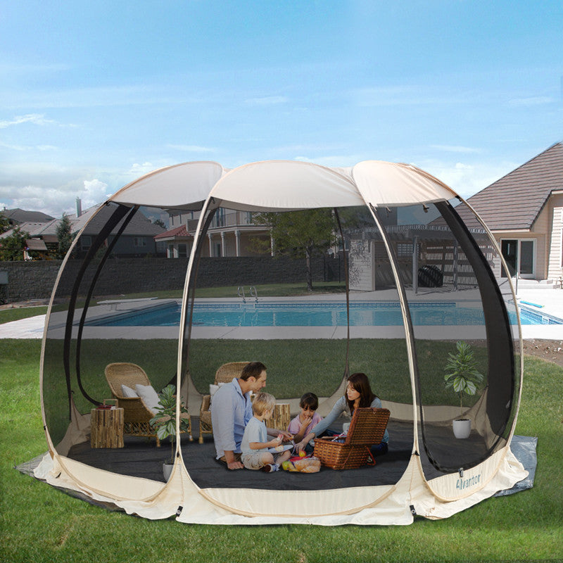 Alvantor 12’x12’ Outdoor Instant Pop Up Screen House Canopy Gazebo Screen Shelter Patented